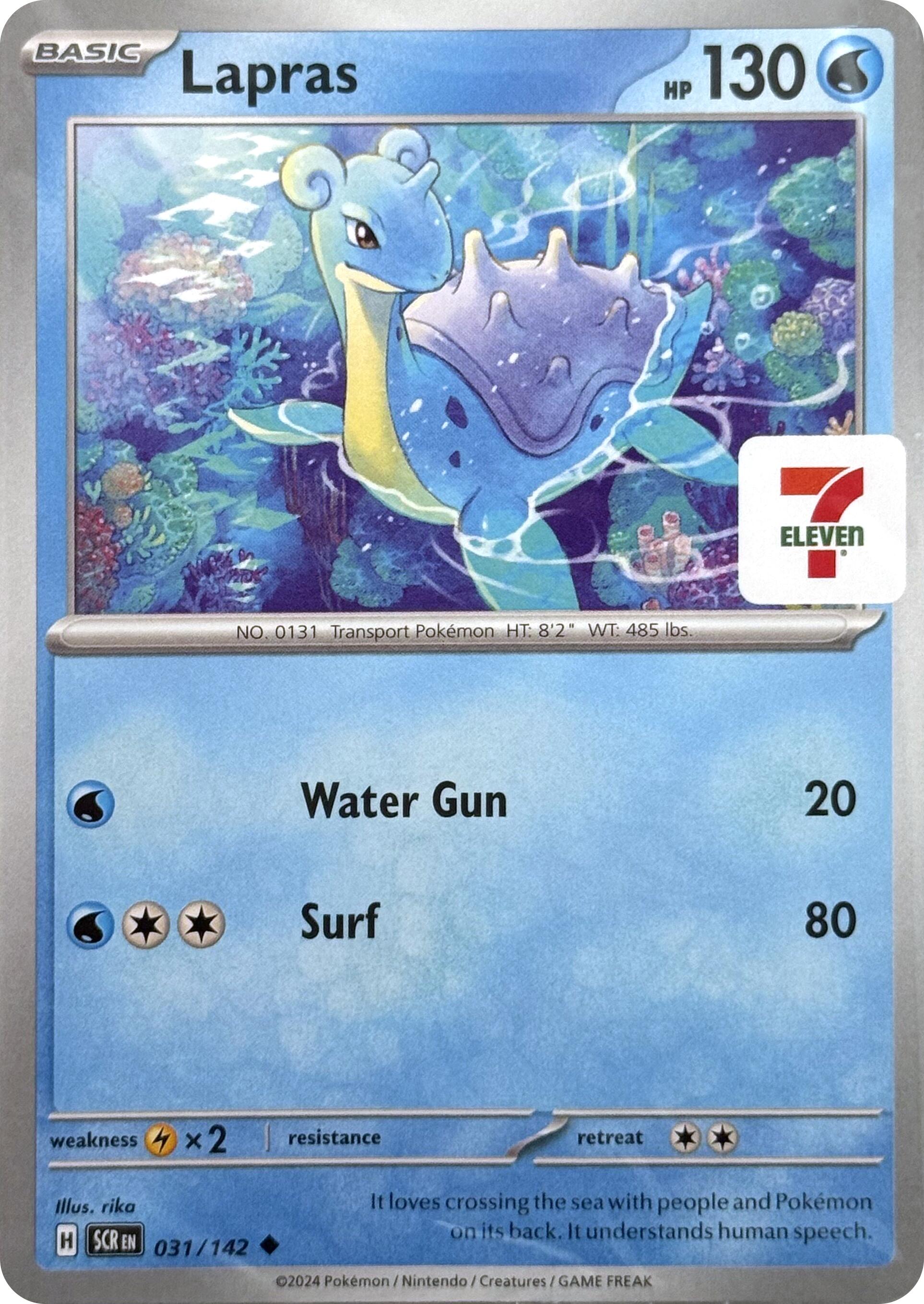 Lapras (031/142) (7-Eleven Promo) [Miscellaneous Cards] | Galaxy Games LLC