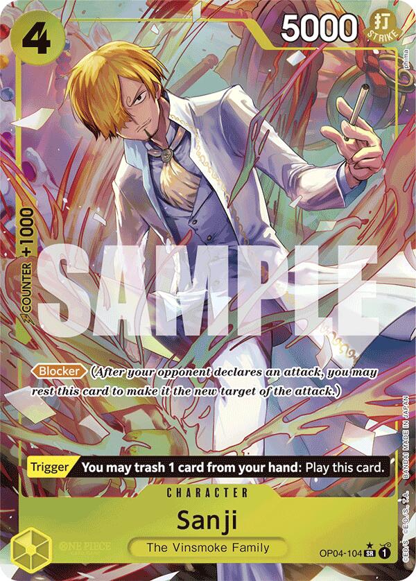 Sanji (OP04-104) (Alternate Art) [Premium Booster -The Best-] | Galaxy Games LLC