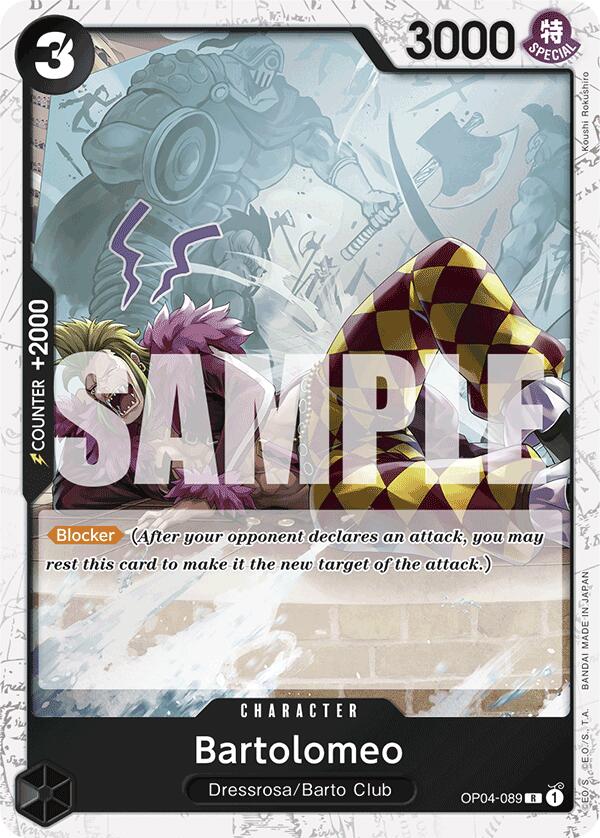 Bartolomeo (OP04-089) (Jolly Roger Foil) [Premium Booster -The Best-] | Galaxy Games LLC