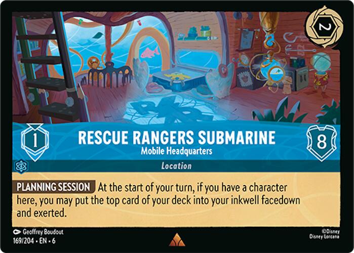 Rescue Rangers Submarine - Mobile Headquarters (169/204) [Azurite Sea] | Galaxy Games LLC