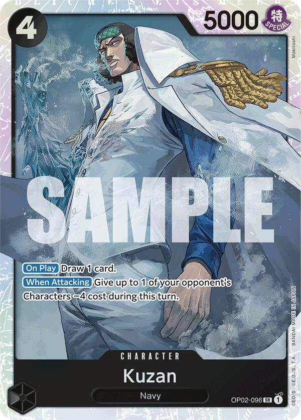Kuzan (OP02-096) (Reprint) [Premium Booster -The Best-] | Galaxy Games LLC