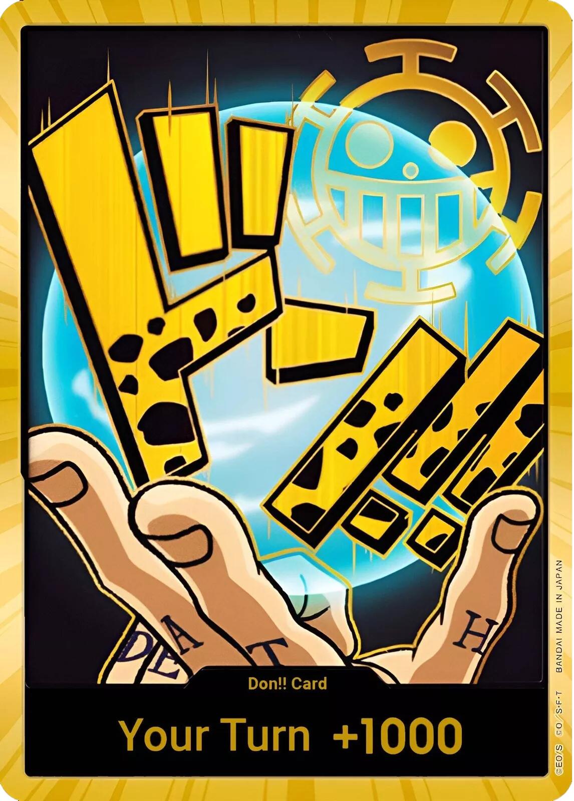 DON!! Card (Trafalgar Law) (Gold) [Premium Booster -The Best-] | Galaxy Games LLC