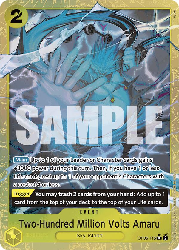 Two-Hundred Million Volts Amaru (Alternate Art) [Premium Booster -The Best-] | Galaxy Games LLC