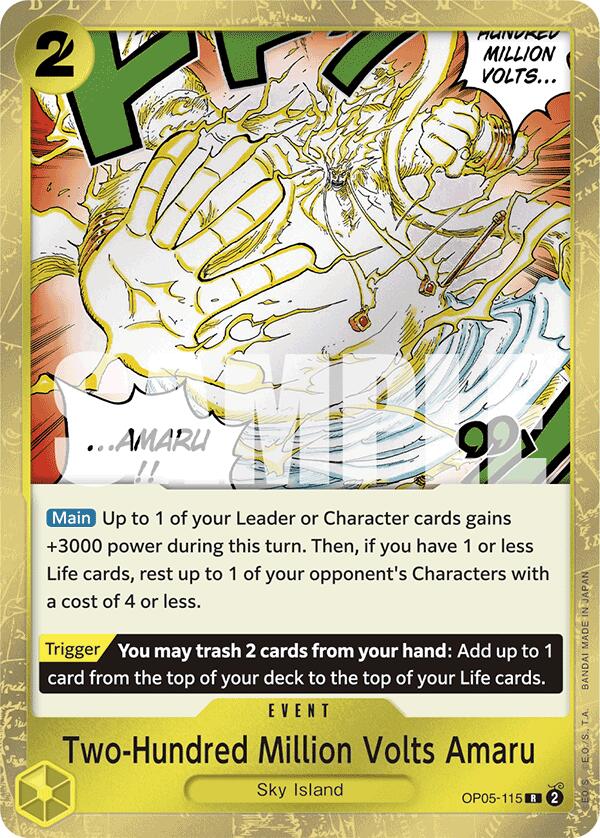 Two-Hundred Million Volts Amaru (Jolly Roger Foil) [Premium Booster -The Best-] | Galaxy Games LLC