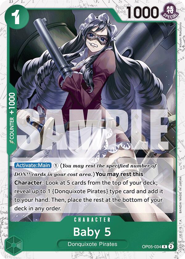 Baby 5 (OP05-034) (Jolly Roger Foil) [Premium Booster -The Best-] | Galaxy Games LLC