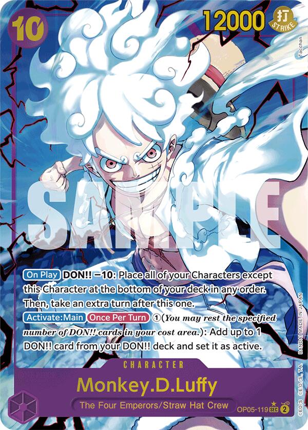 Monkey.D.Luffy (OP05-119) (Alternate Art) [Premium Booster -The Best-] | Galaxy Games LLC