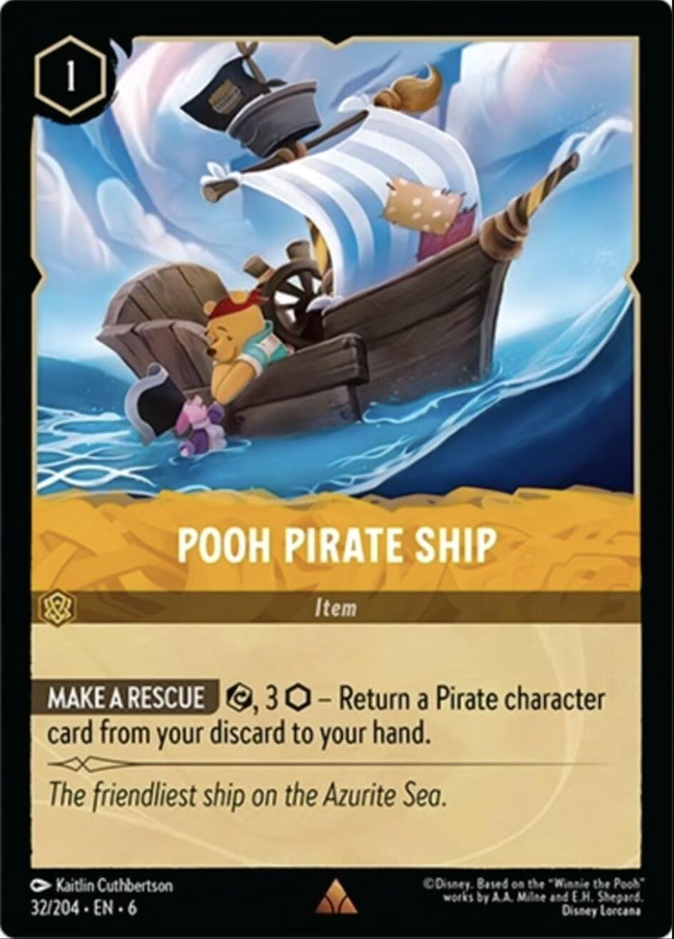 Pooh Pirate Ship (32/204) [Azurite Sea] | Galaxy Games LLC