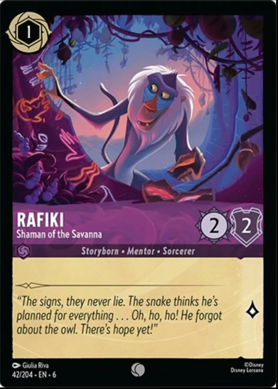 Rafiki - Shaman of the Savanna (42/204) [Azurite Sea] | Galaxy Games LLC