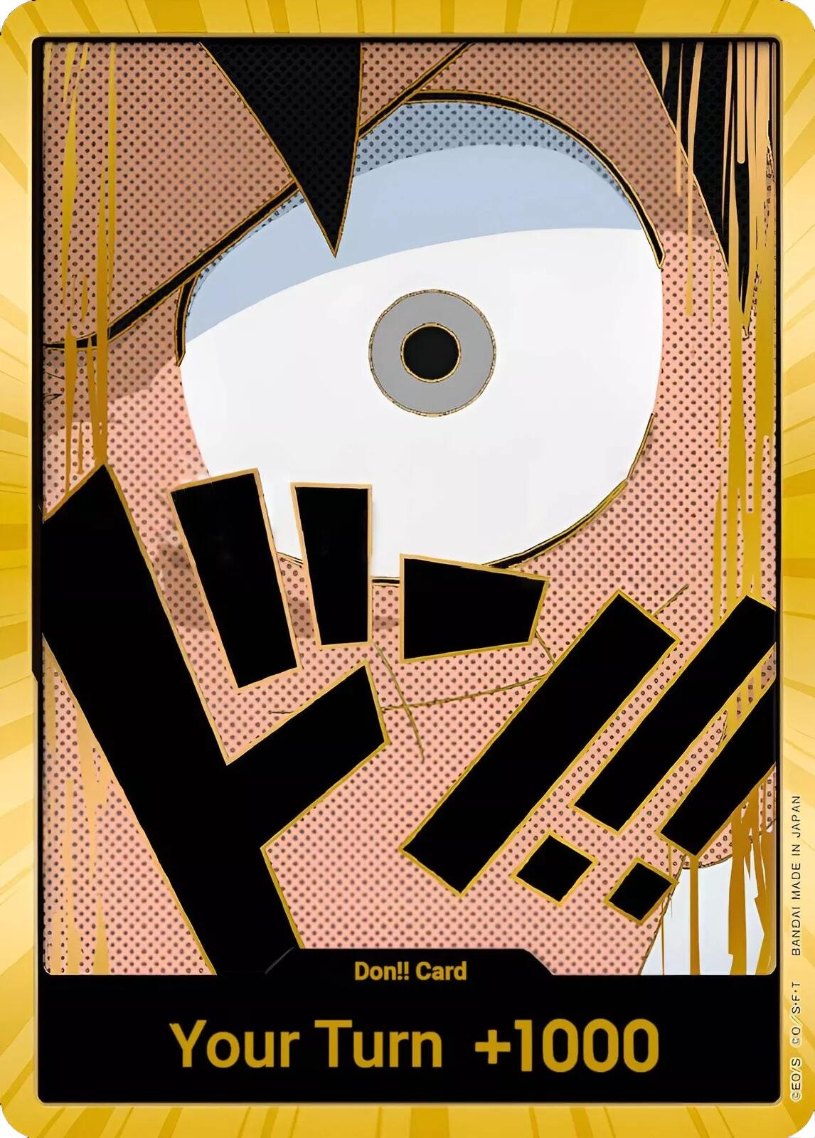 DON!! Card (Luffy) (Gold) [Premium Booster -The Best-] | Galaxy Games LLC