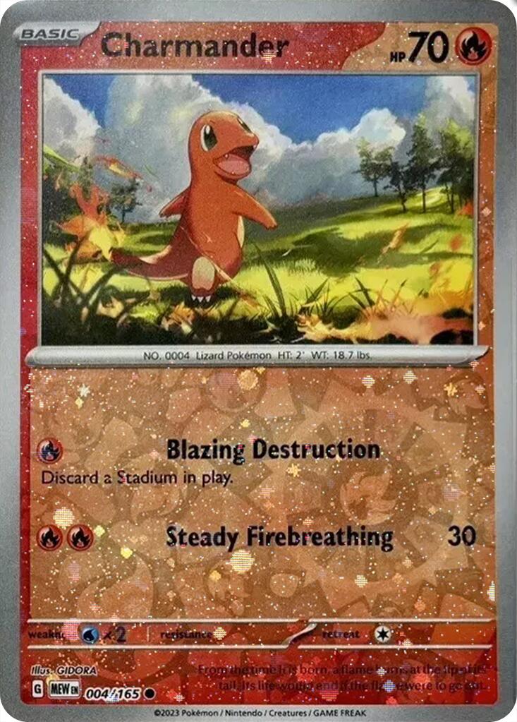 Charmander (004/165) (Cosmos Holo) (Costco Exclusive) [Miscellaneous Cards] | Galaxy Games LLC