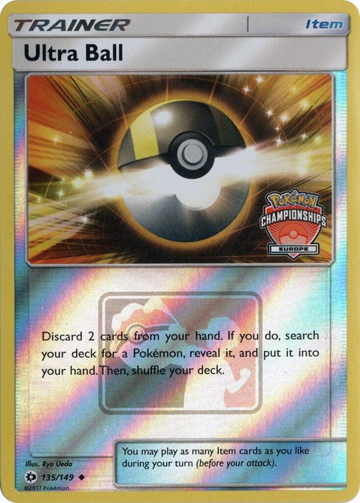 Ultra Ball (135/149) (Europe Championships) [League & Championship Cards] | Galaxy Games LLC