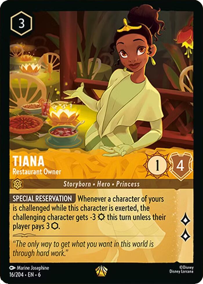 Tiana - Restaurant Owner (16/204) [Azurite Sea] | Galaxy Games LLC