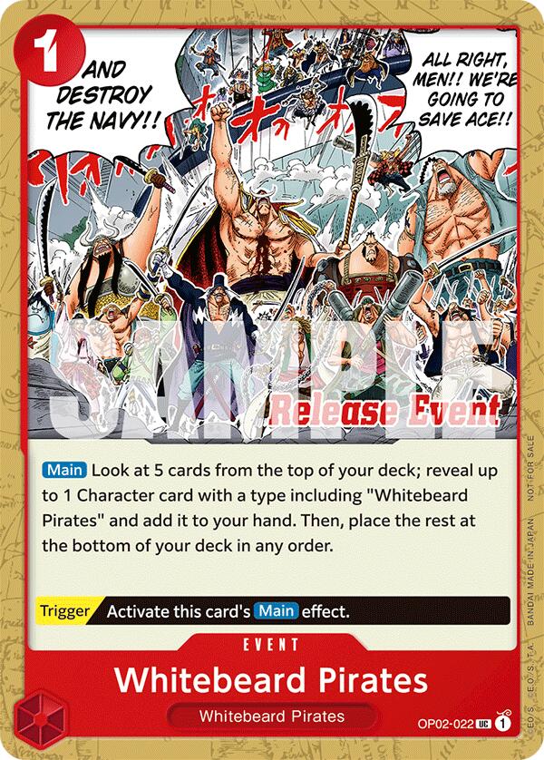 Whitebeard Pirates (ST15 - ST20 Release Event Pack) [One Piece Promotion Cards] | Galaxy Games LLC