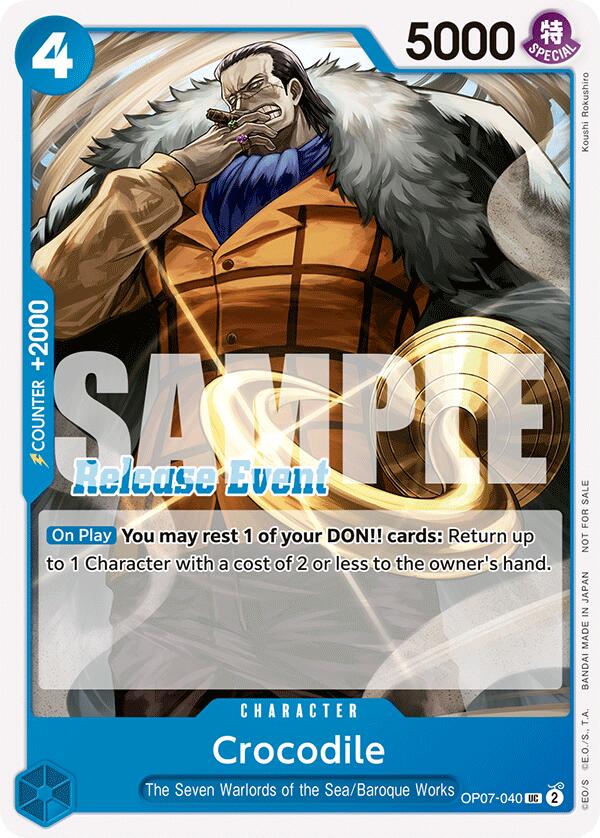 Crocodile (ST15 - ST20 Release Event Pack) [One Piece Promotion Cards] | Galaxy Games LLC