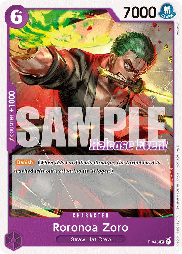 Roronoa Zoro (ST15 - ST20 Release Event Pack) [One Piece Promotion Cards] | Galaxy Games LLC