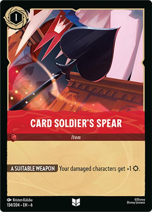 Card Soldier's Spear (134/204) [Azurite Sea] | Galaxy Games LLC