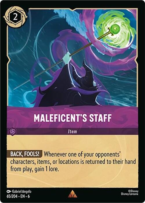 Maleficent's Staff (65/204) [Azurite Sea] | Galaxy Games LLC