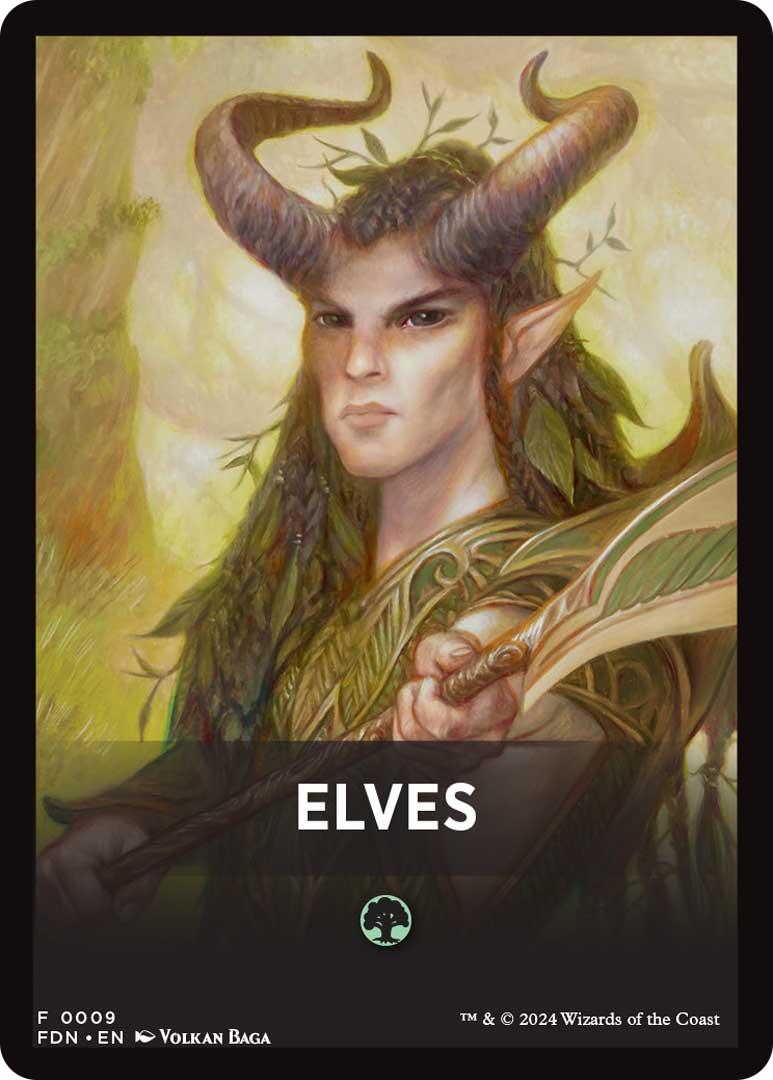 Elves Theme Card [Foundations Tokens] | Galaxy Games LLC