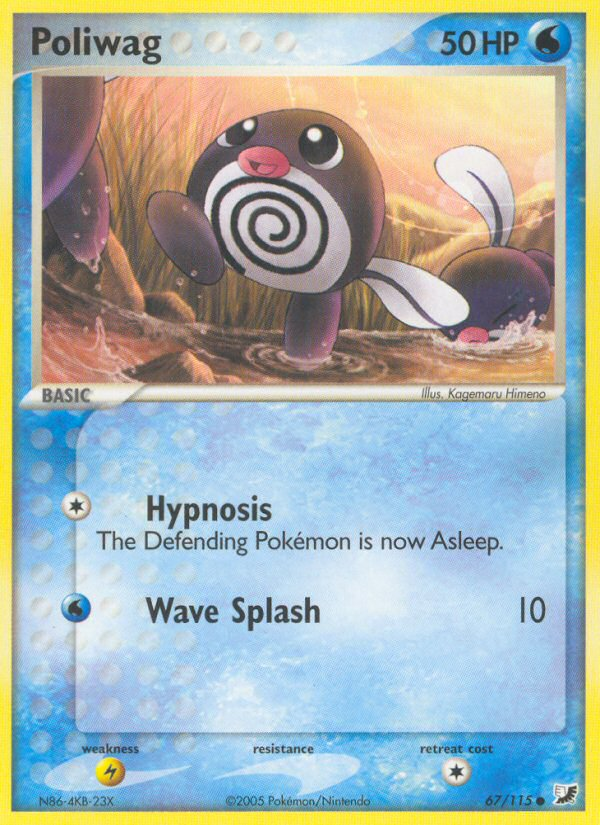 Poliwag (67/115) [EX: Unseen Forces] | Galaxy Games LLC