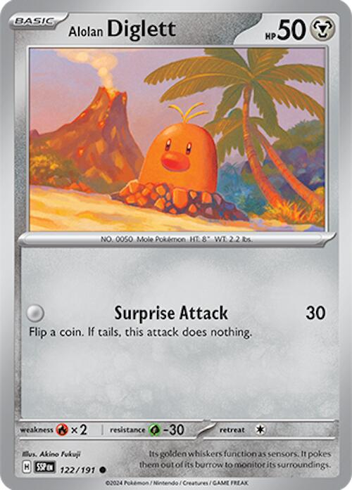 Alolan Diglett (122/191) [Scarlet & Violet: Surging Sparks] | Galaxy Games LLC