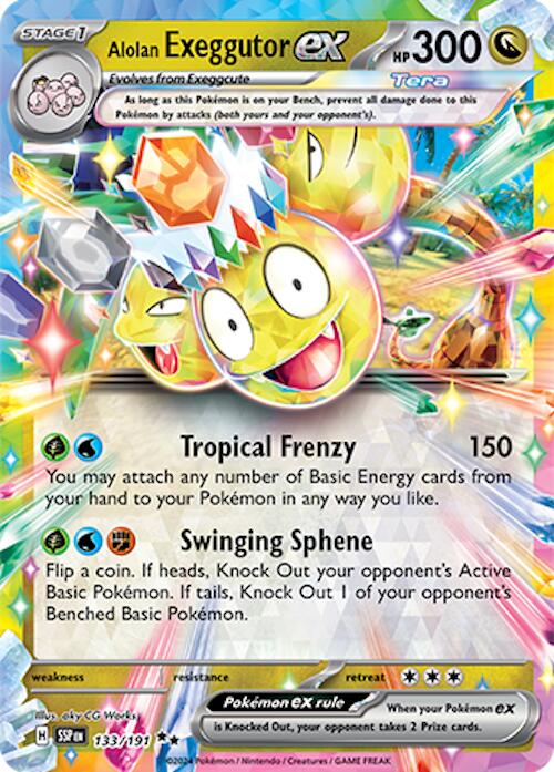 Alolan Exeggutor ex (133/191) [Scarlet & Violet: Surging Sparks] | Galaxy Games LLC