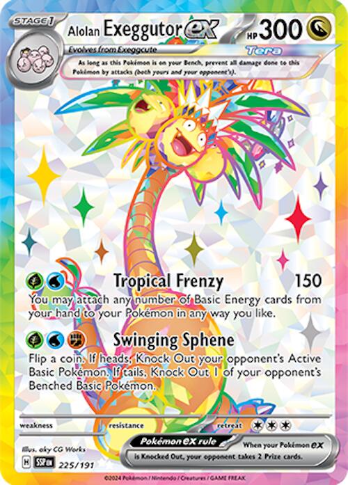 Alolan Exeggutor ex (225/191) [Scarlet & Violet: Surging Sparks] | Galaxy Games LLC