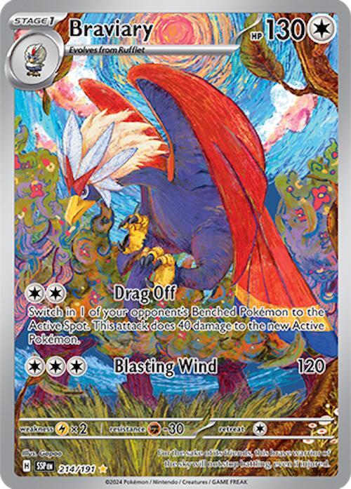 Braviary (214/191) [Scarlet & Violet: Surging Sparks] | Galaxy Games LLC