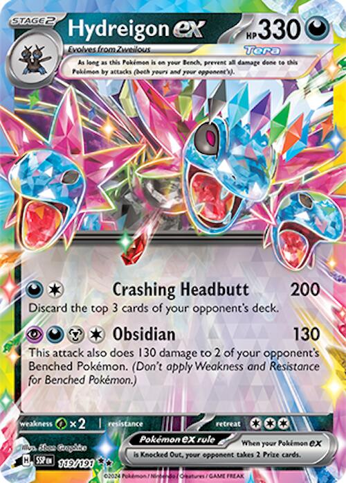 Hydreigon ex (119/191) [Scarlet & Violet: Surging Sparks] | Galaxy Games LLC