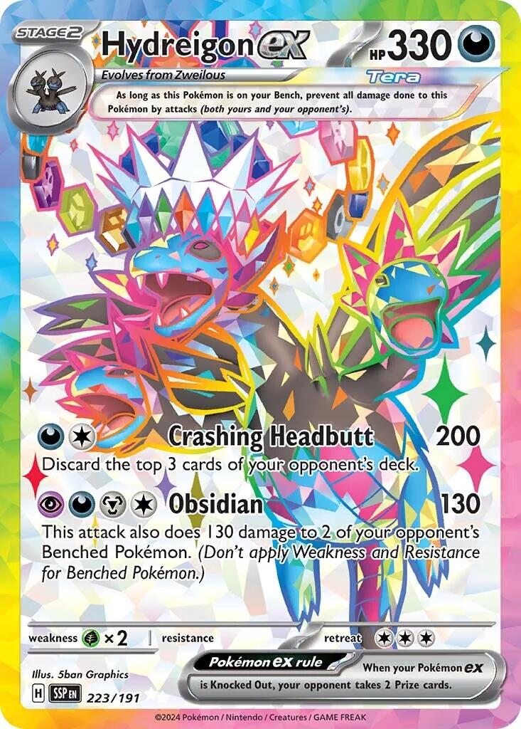 Hydreigon ex (223/191) [Scarlet & Violet: Surging Sparks] | Galaxy Games LLC