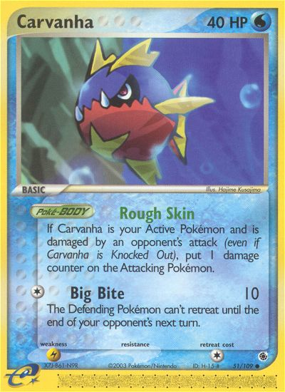 Carvanha (51/109) [EX: Ruby & Sapphire] | Galaxy Games LLC