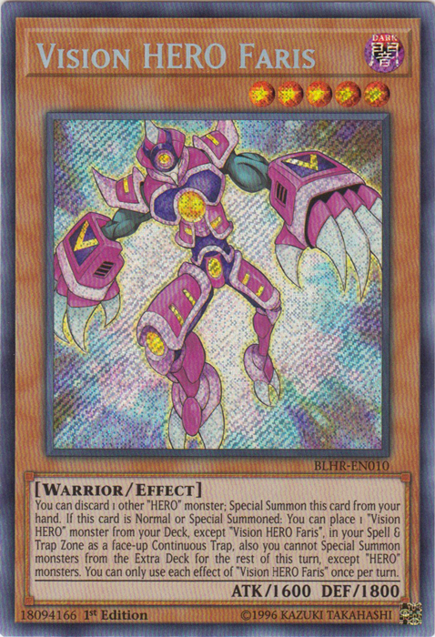 Vision Hero Faris [BLHR-EN010] Secret Rare | Galaxy Games LLC