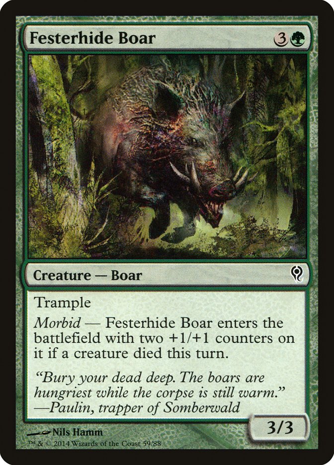 Festerhide Boar [Duel Decks: Jace vs. Vraska] | Galaxy Games LLC