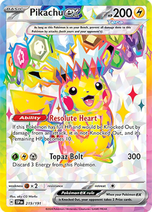 Pikachu ex (219/191) [Scarlet & Violet: Surging Sparks] | Galaxy Games LLC