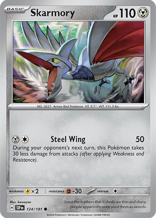 Skarmory (124/191) [Scarlet & Violet: Surging Sparks] | Galaxy Games LLC