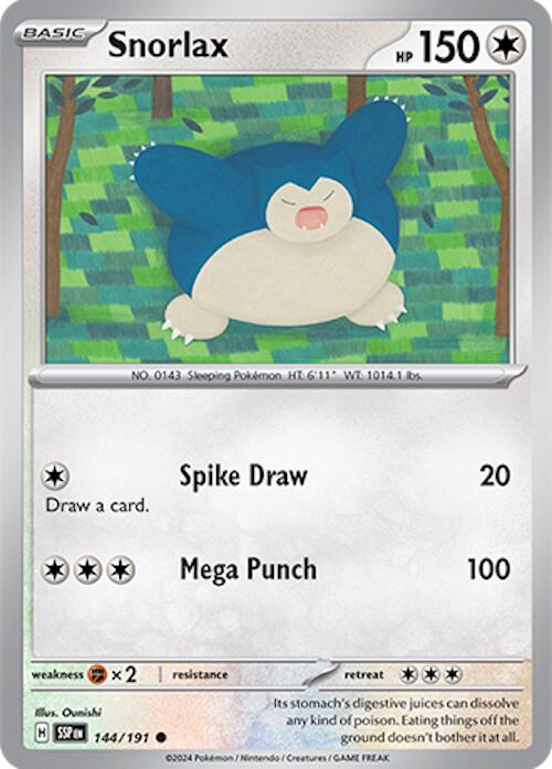 Snorlax (144/191) [Scarlet & Violet: Surging Sparks] | Galaxy Games LLC