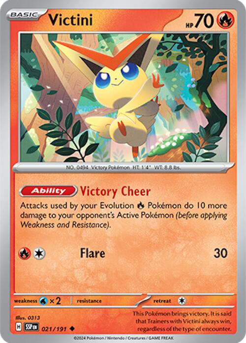 Victini (021/191) [Scarlet & Violet: Surging Sparks] | Galaxy Games LLC