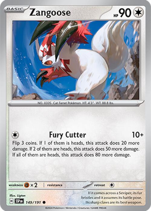 Zangoose (149/191) [Scarlet & Violet: Surging Sparks] | Galaxy Games LLC