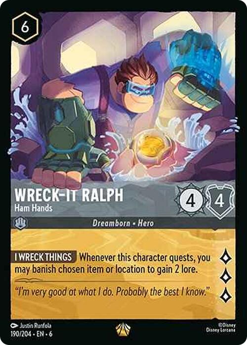 Wreck-It Ralph - Ham Hands (190/204) [Azurite Sea] | Galaxy Games LLC