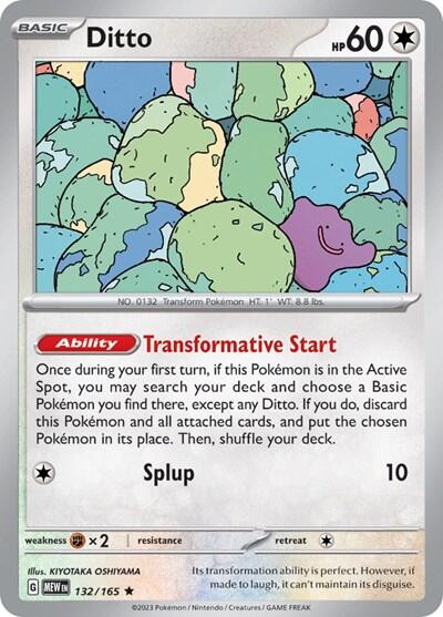 Ditto (132/165) (Non-Holo) [Scarlet & Violet: 151] | Galaxy Games LLC