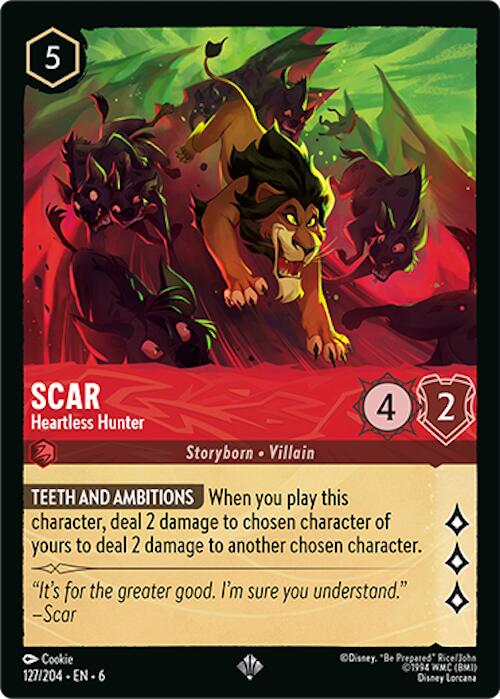 Scar - Heartless Hunter (127/204) [Azurite Sea] | Galaxy Games LLC