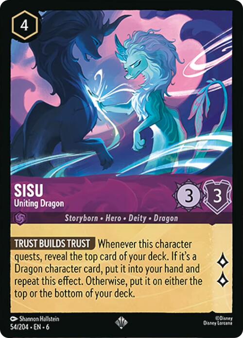 Sisu - Uniting Dragon (54/204) [Azurite Sea] | Galaxy Games LLC