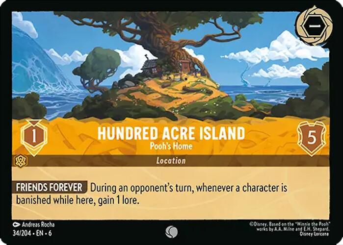 Hundred Acre Island - Pooh's Home (34/204) [Azurite Sea] | Galaxy Games LLC