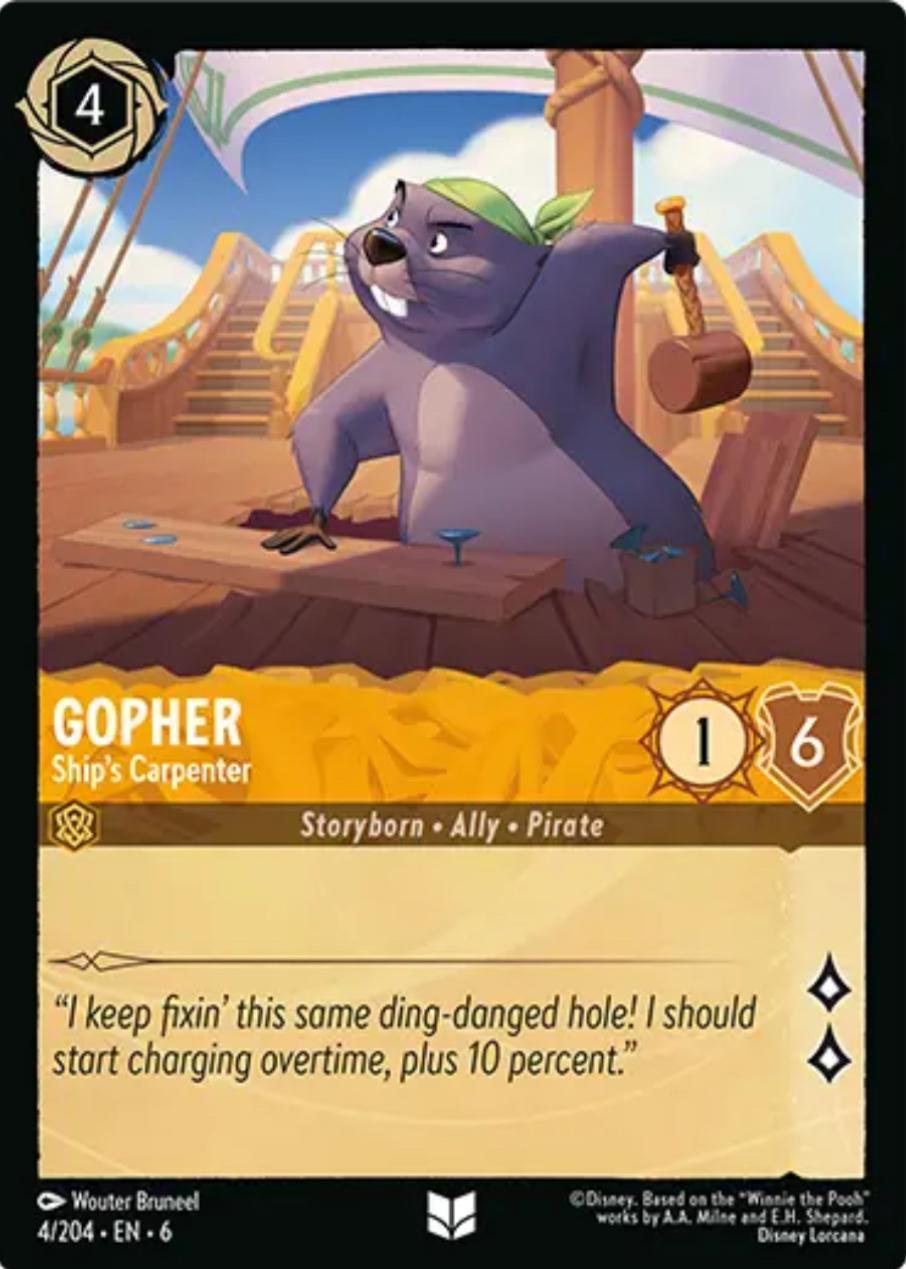 Gopher - Ship's Carpenter (4/204) [Azurite Sea] | Galaxy Games LLC