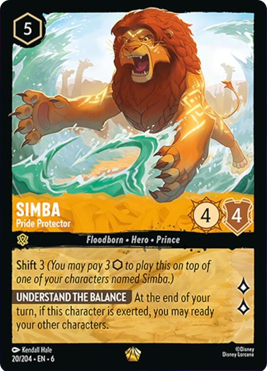 Simba - Pride Protector (20/204) [Azurite Sea] | Galaxy Games LLC