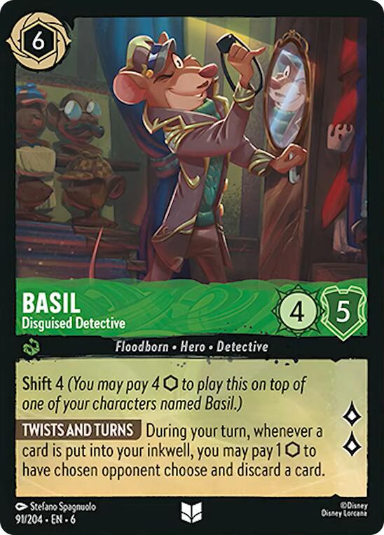 Basil - Disguised Detective (91/204) [Azurite Sea] | Galaxy Games LLC