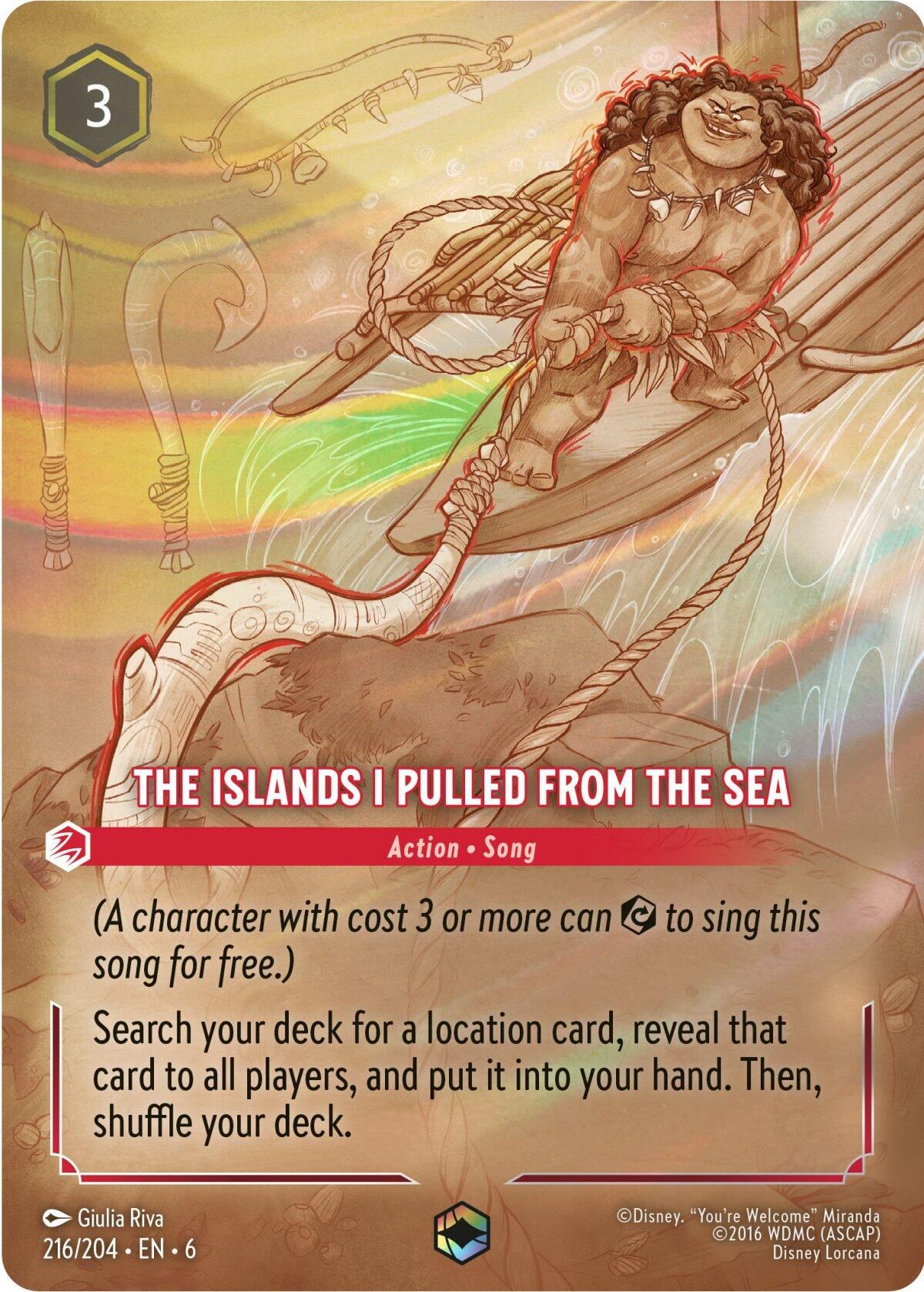The Islands I Pulled From The Sea (Enchanted) (216/204) [Azurite Sea] | Galaxy Games LLC