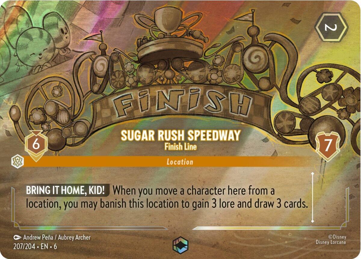 Sugar Rush Speedway - Finish Line (Enchanted) (207/204) [Azurite Sea] | Galaxy Games LLC
