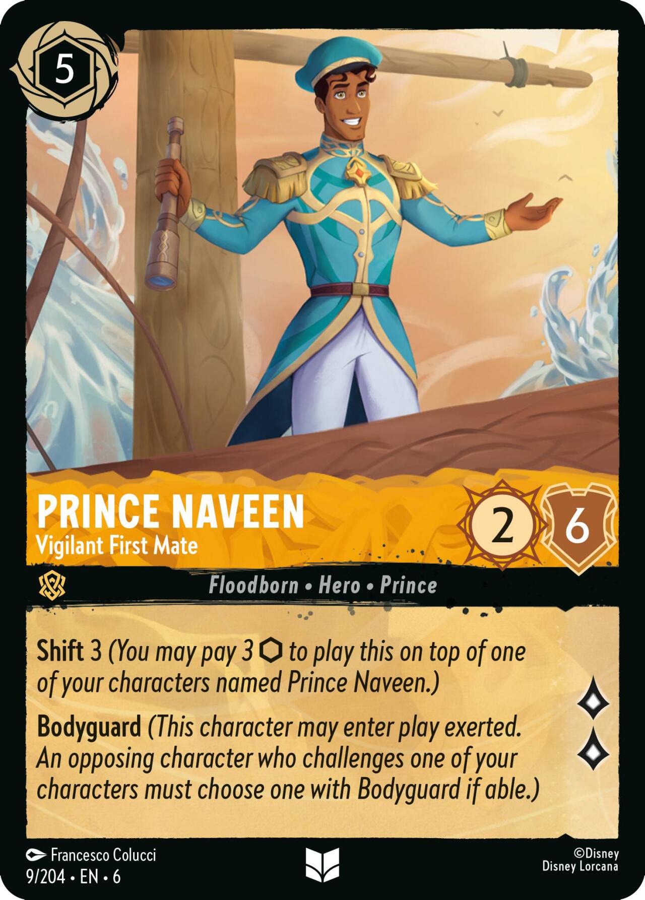 Prince Naveen - Vigilant First Mate (9/204) [Azurite Sea] | Galaxy Games LLC