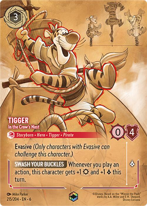 Tigger - In the Crow's Nest (Enchanted) (215/204) [Azurite Sea] | Galaxy Games LLC