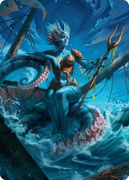 Kiora, the Rising Tide Art Card (30/54) [Foundations Art Series] | Galaxy Games LLC